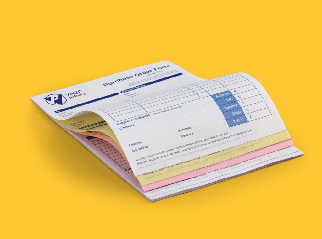 Packaging Carbonless forms